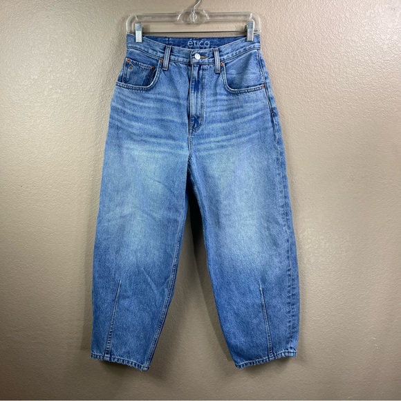 Etica Iris barrel leg relaxed fit jeans - Picture 5 of 9